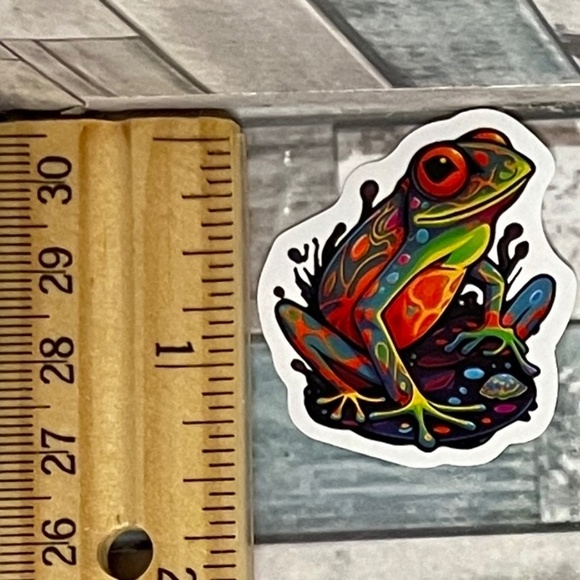 🌀10/$10🌀 Psychedelic Frog Waterproof Sticker Decal - Picture 1 of 1